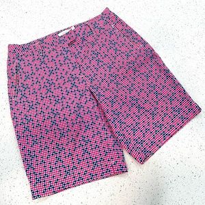 Lady Hagen Golf Shorts size 6 NWOT navy & hot pink long dri fit Bermuda